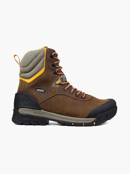 BOGS Boots Deutschland - Bedrock 8" Pannensicher Arbeitsschuhe Herren Braun Multi DE50673